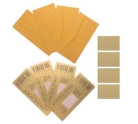 HOMOCONO 4pcs Gold Ticket Scratch off Cards DIY Kit with Envelopes for Shower Games and Interactive Party Invitations, Creative Paper Material for Fundraiser Prizes and Customer Engagement