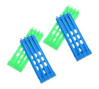 HOMOCONO 4pcs Pigeon Leg Ring Rack Plastic Foot Band Holder for Racing Pigeon Accessories Space-saving Organizer for Chicken Band Storage Easy Installation Blue Green