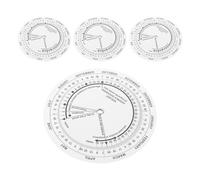 HOMOCONO 4pcs Pregnancy Wheel Plastic Gestation Calculator, 4.33 Inch Portable Pregnancy Week Tracker for Expectant Mothers and Doctors, Suitable for Purse or Hospital Bag Use