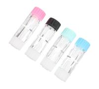 HOMOCONO 4pcs Protective Lens Storage Mini Travel Case for Rgp Cosmetic Lenses Easy to Carry See Clearly