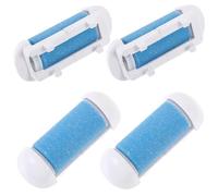 HOMOCONO 4pcs Replacement Foot File Roller Heads for Dead Skin Removal and Callus Remover Compatible with Standard Electric Callus Removers Made of Sturdy Abs Material