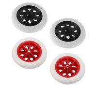HOMOCONO 4pcs Replacement Wheels for Shopping Trolleys and Wagons, Plastic Folding Grocery Cart Casters with Firm Material, Spacesaving Design for Daily Shopping Trips and Indoor Use