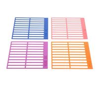 HOMOCONO 4pcs Rhinestone Dot Alignment Rulers for Precise Bead Placement with Pla Material, Versatile Crafting Tools for DIY Projects and Beading Art