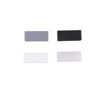 HOMOCONO 4pcs Silicone Watch Strap Ring Bezel Activity Buckle for Watch | Four-piece Buckle Set, Replacement for Old Ring, Bright Colour Design, White Black Grey
