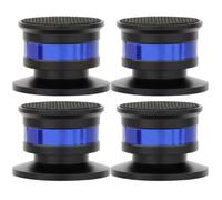 HOMOCONO 4pcs Speaker Vibration Damper Isolation Feet for Subwoofer and Dvd Player with Non-slip Rubber and High Damping Bronze Aluminum Alloy Pads for Home Audio Equipment