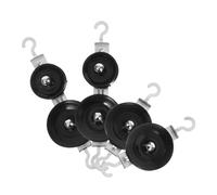 HOMOCONO 4pcs Student Pulley Physics Experiments Double Single Pulley Blocks Made for Education Mechanics and Smooth Operation