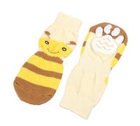 HOMOCONO 4pcs Warm Knitted Cotton Socks for Small Pets with Anti-slip Feature, Size 3xl, for Birthday and Party Use, Comfortable and Fashionable Pet Winter Socks