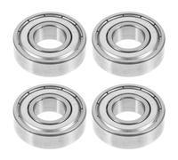 HOMOCONO 4pcs Wheelchair Bearing Front Wheel Bearing Steel Stable Support Performance Silver Hub Internal Parts for Wheelchair Maintenance and Repair
