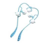 HOMOCONO 5 Balls Pulse Neck Massager Neck Massaging Tool with TPR Abs Material Five Firm Balls for Focus on Pressure Points and Loosen Tense Muscles Handheld Relaxation Device