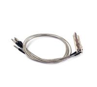 HOMOCONO 5 Pcs Piezo Pickup Stick Bars with Wire for 3 String Guitar and Cigar Box Guitar Easy to Mount under Saddle No Noise with 2.5mm Plug Diameter