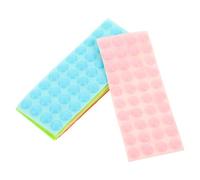 HOMOCONO 5 Sheets Silicone Braille Dots Stickers with Raised Adhesive Tactile Markers for Visually Impaired Elderly, Repositionable and No Residue, Suitable for Home and Frequently Touched