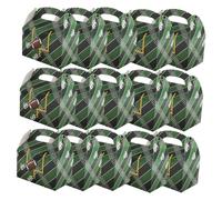 HOMOCONO 50pcs Football Tote Boxes Rugby Themed Party Supplies for Snacks Treats for Birthdays Showers and Sports Events Enhances Atmosphere with Eye Catching Design