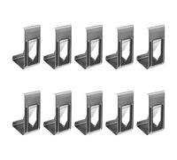 HOMOCONO 50pcs Metal Photo Frame Hooks Spring Turn Clips Silver Picture Frame Hangers for Canvases with Easy to Install Design to Hold the Firmly