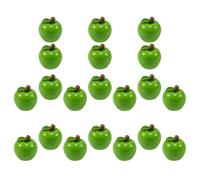 HOMOCONO 50pcs Mini Artificial Fruit Figurine, Green Plastic Decor | Space-saving Realistic Shape, Resists Fading, for Desktops and Bookshelves, Jewish New Year Accent
