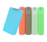HOMOCONO 5pcs 2.5 Inch Hard Drive Protective Cases Storage Box Plastic Hard Disk Protector Multi-color Portable Hdd Storage Organizer for Travel and Computer Accessories