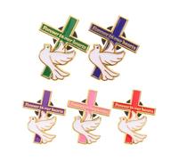 HOMOCONO 5pcs Dove Brooch Pins for Women with Smooth Rounded Edges Alloy Material, Elegant and Simple Design Symbolizing Faith and Harmony, for Travel and Weddings