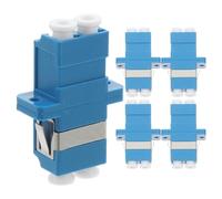 HOMOCONO 5pcs Fiber Optic Adapter Lc Connector for Network Connections Fiber Patch Cord Adapter for Optical Network Connection