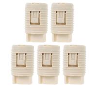 HOMOCONO 5pcs G9 Socket: M10 Threaded Light Base for Halogen Led Bulbs - Ceramic Lamp Holder Socket for DIY Home Lighting Projects