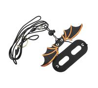 HOMOCONO 5pcs Harness Adjustable Reptile Leash, Wing Harness, Black, Set, for Walking Pets, Bearded Dragon