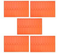 HOMOCONO 5Pcs Laboratory Microscope Slide Drying Rack Orange Slide Holder for Sample Drying Lab Glassware Dryer Suitable for Microbiology and Cell Observation