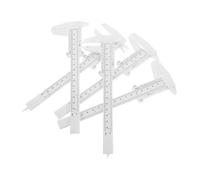 HOMOCONO 5pcs Plastic Vernier Calipers Gauge Tool for Students Lightweight Manual Measuring Tool for Lab Experiments Woodworking and Engineering Tasks