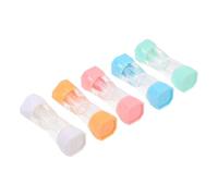 HOMOCONO 5pcs Portable Lens Holder Plastic Case Set for Contact Lenses Storage and Protection, Compact Lens Container to Keep Your Eye Lenses Safe at Work or Class Random Color