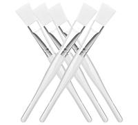HOMOCONO 5pcs Reusable Facial Mask Brush Set with Nylon Soft Bristles and Handles, for Applying Mixed Mask, for Skincare and Salon Facial Use