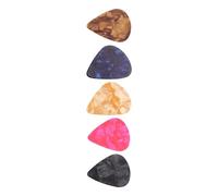 HOMOCONO 5pcs Small Guitar Plectrum Set Professional Guitar Practice Picks Plastic Sound Finger Protection Random Color