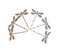 HOMOCONO 6 Pcs Vintage Dragonfly Bobby Pin Hair Clips Metal Decorative Hair Clip for Not Fall off Easily Suitable for Parties and Shopping