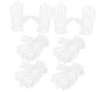 HOMOCONO 6pairs Microfiber Work Gloves for Art Handling and Jewelry Inspections Comfortable Reusable Dust Gloves for Men and Women Secure Fit Snug and Flexible Design