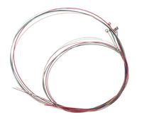 HOMOCONO 6pcs Acoustic Guitar Strings Folk Guitar Replacement Metal Strings Clear Powerful Tone for Musicians and Enthusiasts