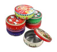 HOMOCONO 6pcs Assorted Colour Candy Packing Boxes with Lids for Christmas Desktop Decors Suitable for Storing Fruits and Biscuits Decorative Storage Boxes for Color
