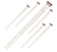 HOMOCONO 6pcs Hair Tinsel Extensions for Women with Coffee Colour, Easy to Use and Can Be Cut, Stylish and Natural Hair Accessories Suitable for Halloween and New Year Parties