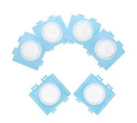 HOMOCONO 6pcs Hamster Cage Modular Connection Kit, Blue External Pipe Connector with End Caps, Small Animal Tubes and Tunnels Extension Module for Cage Tunnel Linking and Modification