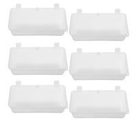 HOMOCONO 6pcs Hanging Food Bowls for Dogs and Cats, Plastic Slow Eating Feeders with Cage Attachment, Suitable for Kennel and Pet Cage Containers, Sturdy and Easy to Clean