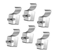 HOMOCONO 6Pcs Heavy Duty Vinyl Siding Hooks No Drill Wall Mount Clips for Outdoor Security Cameras Tool Installation Compatible with Blink Ring Cameras Strong Reliable