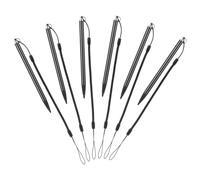 HOMOCONO 6pcs Metal Resistive Screen Stylus for Touch Screen Device Tablet Portable Stylus Pen Tether Digital Pen for Tablet and Phone