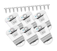 HOMOCONO 6pcs Stainless Steel Microphone Hanger Clips Mic Hook Holder for Handheld Recording Microphones Vehicle Mount Accessories Easy Install