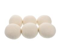 HOMOCONO 6pcs Tumble Wool Laundry Balls for Washing Machine Static Fabric Softener to Reduce Wrinkles Save Drying