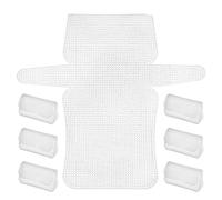 HOMOCONO 7pcs White Plastic Canvas Sheets for Bag Making and Embroidery with Reusable Versatility and Flexible Crafting, for Purse Frames and Cross Stitch DIY Projects