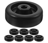 HOMOCONO 8pcs Gym Roller Wheels Treadmill Caster Wheels, Black Pp Polyamide, High Load Capacity, Wear Resistant, Quiet Design, Easy Installation for Exercise Bike and Treadmill