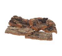 HOMOCONO 8pcs Natural Cork Bark Hideouts for Reptiles, Breathable Bark Material Small Reptile Enclosure Accessories, Versatile Use for Lizards and Snakes in Terrarium and Aquarium Hides