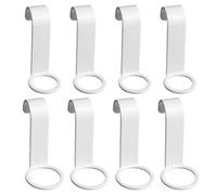 HOMOCONO 8pcs Shower Gel Hooks Lotion Bottle Hooks Abs Multipurpose Easy Bottle Hanging for Kitchen Bathroom Storage
