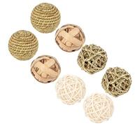 HOMOCONO 8pcs Small Molar Made of Balls for Bunny and Small Animals, Creative Chew to Keep Physically Healthy and Clean Mouth, for Rabbits and Hamsters