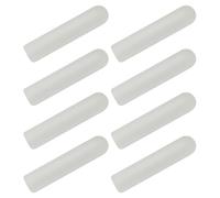 HOMOCONO 8pcs White Glow-in-the-dark Shoelace Tips Plastic Aglets with Easy to Install Design, 5mm X 22mm Shoe Lace Ends for Casual Shoes and Canvas Sneakers