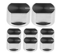 HOMOCONO 8pcs Zinc Alloy Gas Stove Knobs Replacement Durable Control Knob Parts for Electric Roasters Cooktops Smooth Operation Wide Compatibility for Gas Burners
