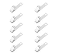 HOMOCONO Aa Battery Contact Spring Plate 10Pcs High Conductivity Steel Battery Terminal Adapter for Remote Controls and Electronic Devices Replacement Part