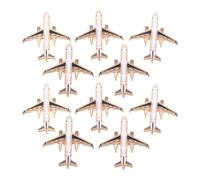 HOMOCONO Accessories Secure for Ceremonies Entry Daily Commutes and 10pcs Airplane Brooch Pins Pin Lightweight Zinc Alloy with Structure, Unique Vintage Aviation Style