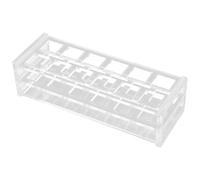 HOMOCONO Acrylic Analytical Cuvette Holder 12-Places 10Mm Stand for Chemistry Lab Storage and Sample Drying in Research Facilities