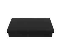 HOMOCONO Acrylic Reptile Egg Incubator Box with Secure Fitting Lid, 6-compartment Black Laboratory Specimen Observation Tray for Experiment Supplies and Aquarium Fry Breeding